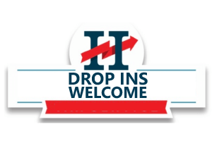 drop ins welcome badge
